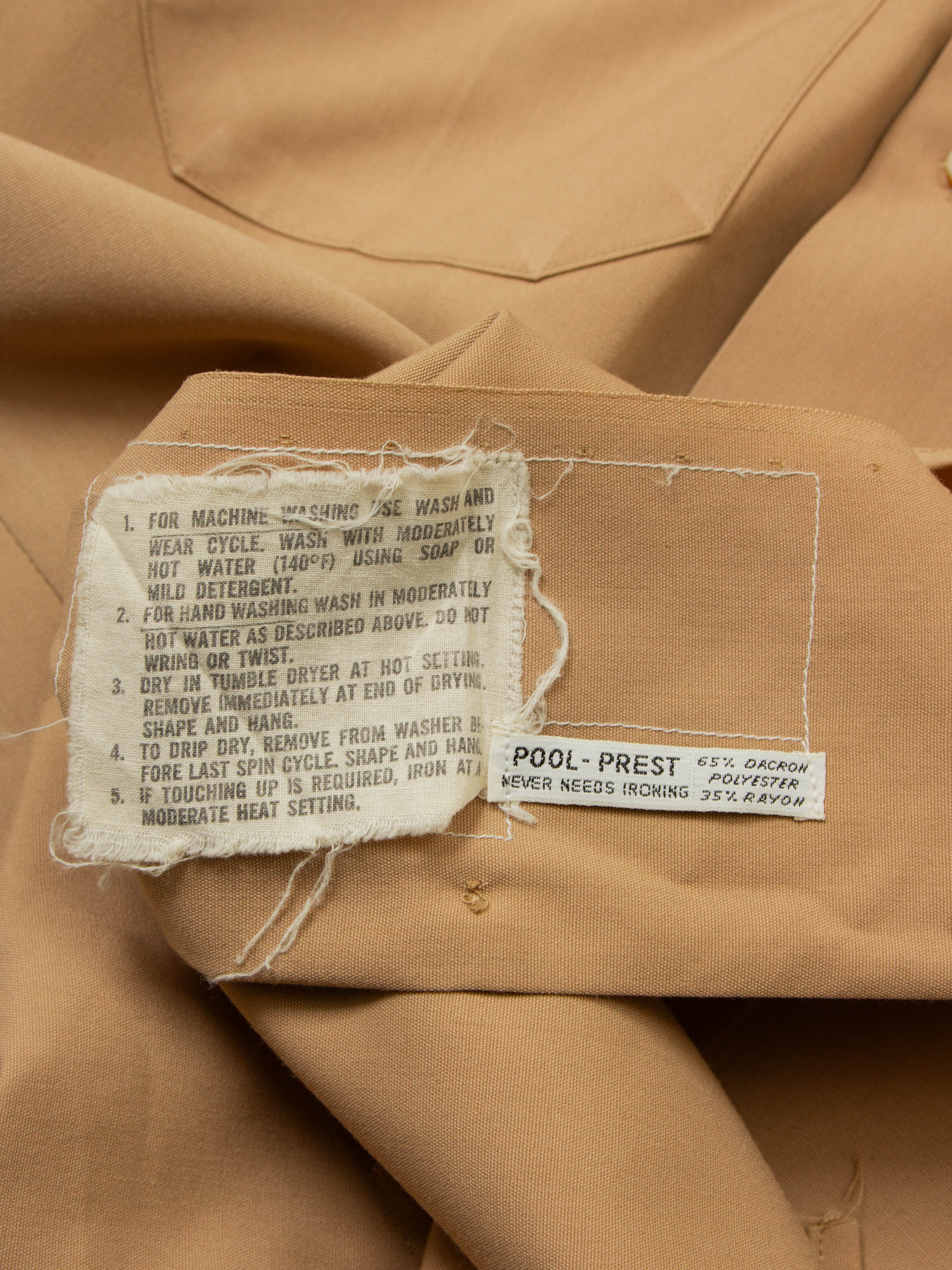 Vtg US Army Short Sleeve Officer Shirt (S) - Image 5