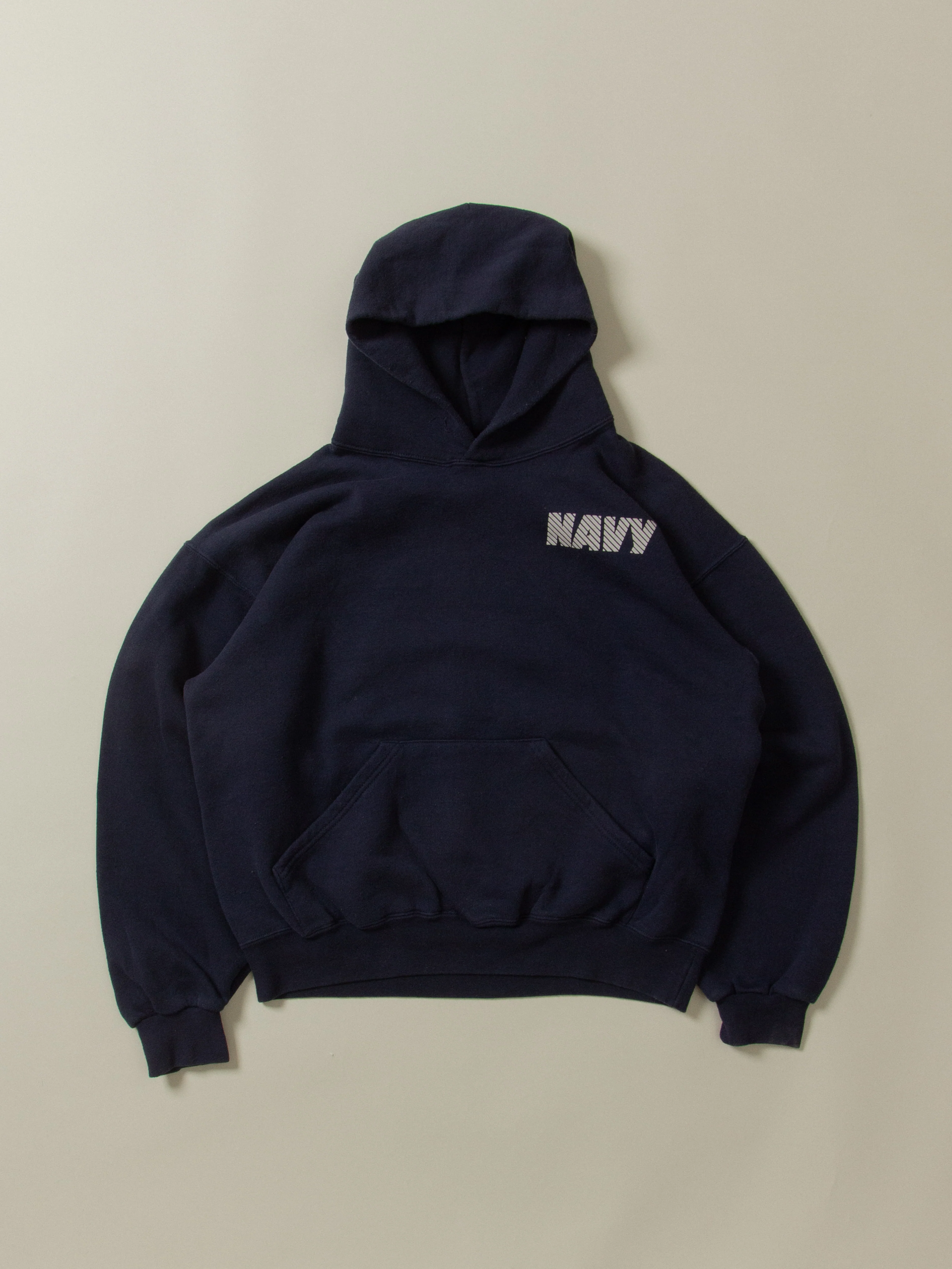 Vtg US Navy Sports Hoodie - Made in USA - Image 3