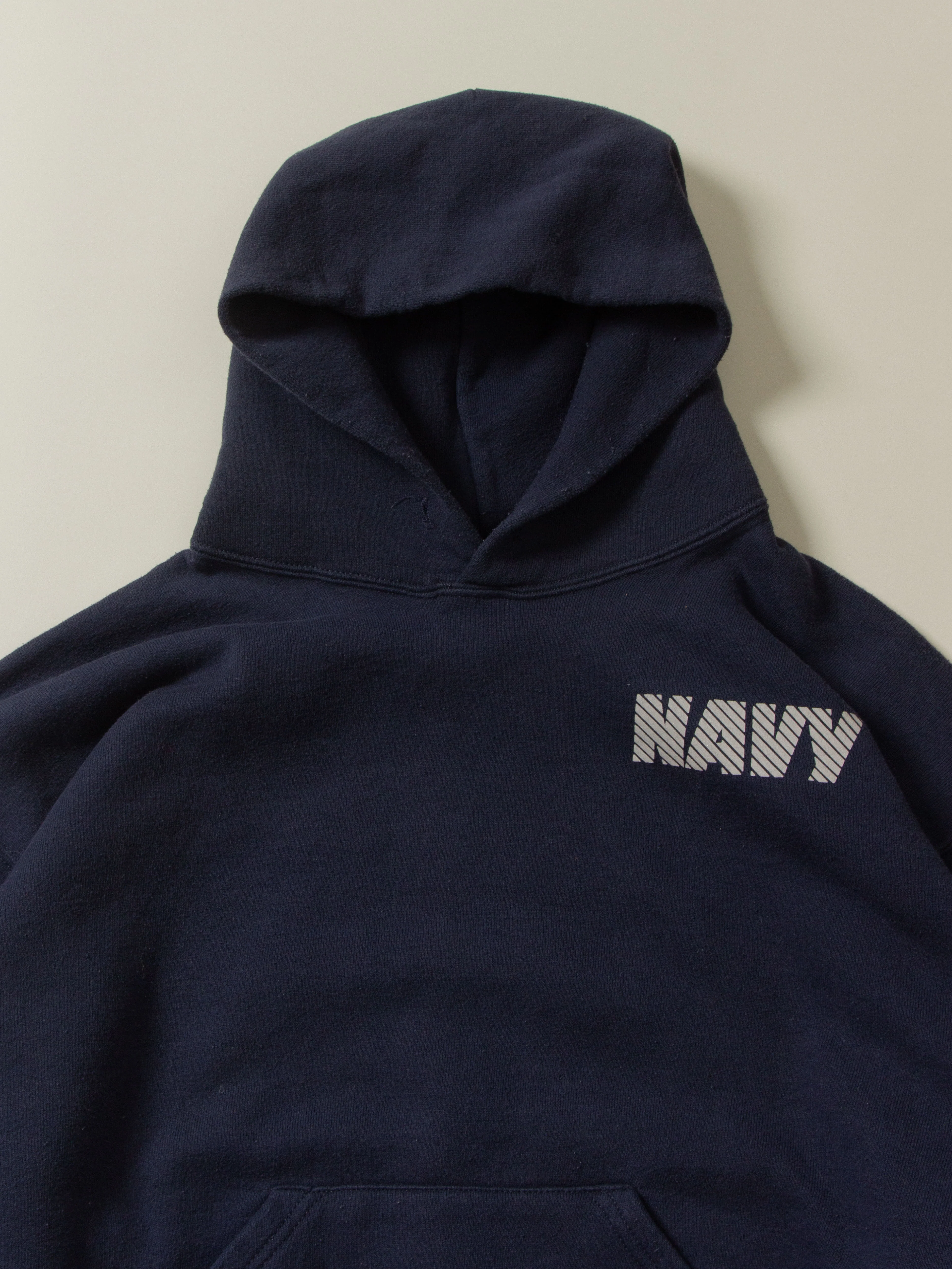Vtg US Navy Sports Hoodie - Made in USA - Image 5