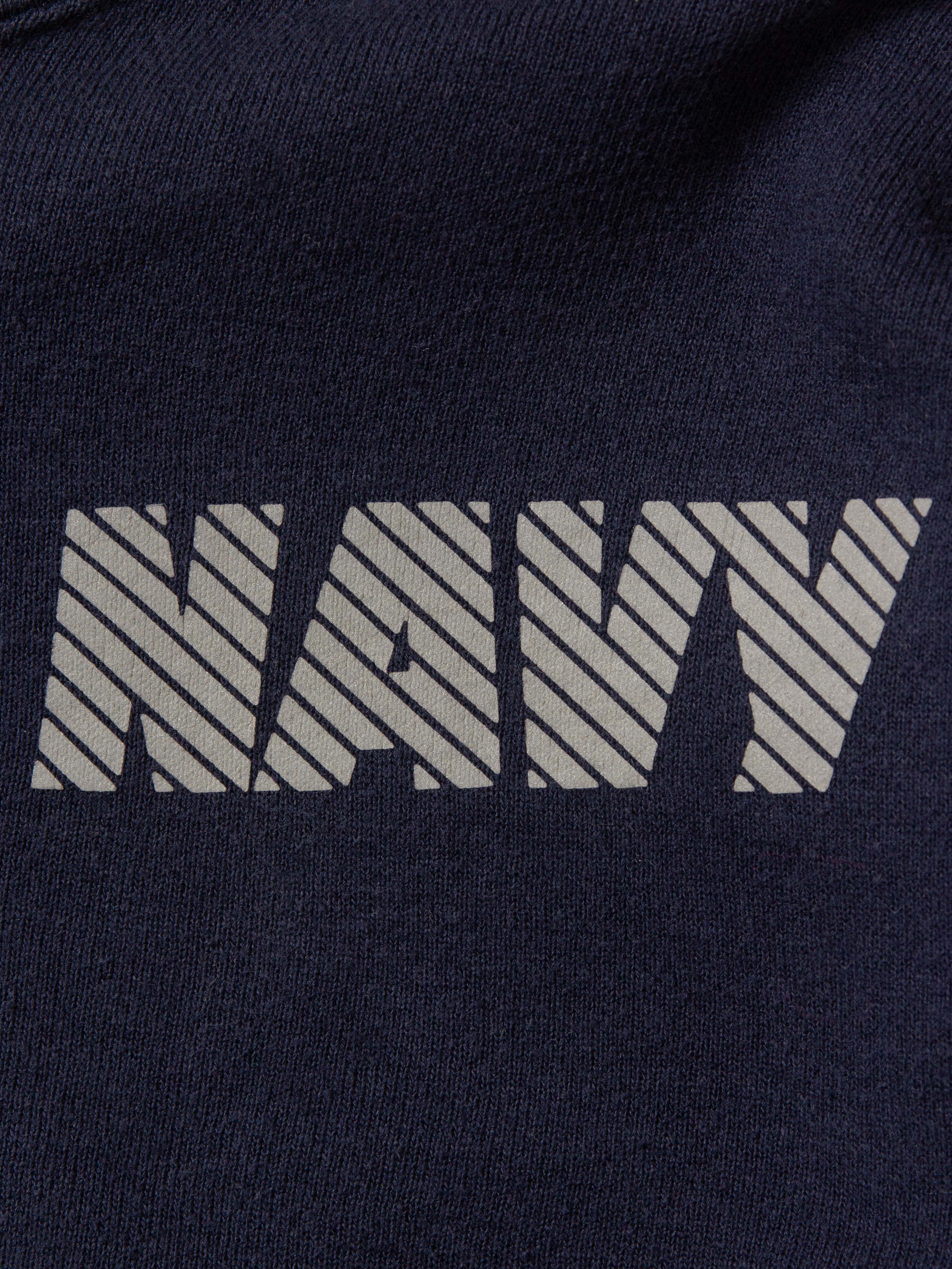 Vtg US Navy Sports Hoodie - Made in USA - Image 6