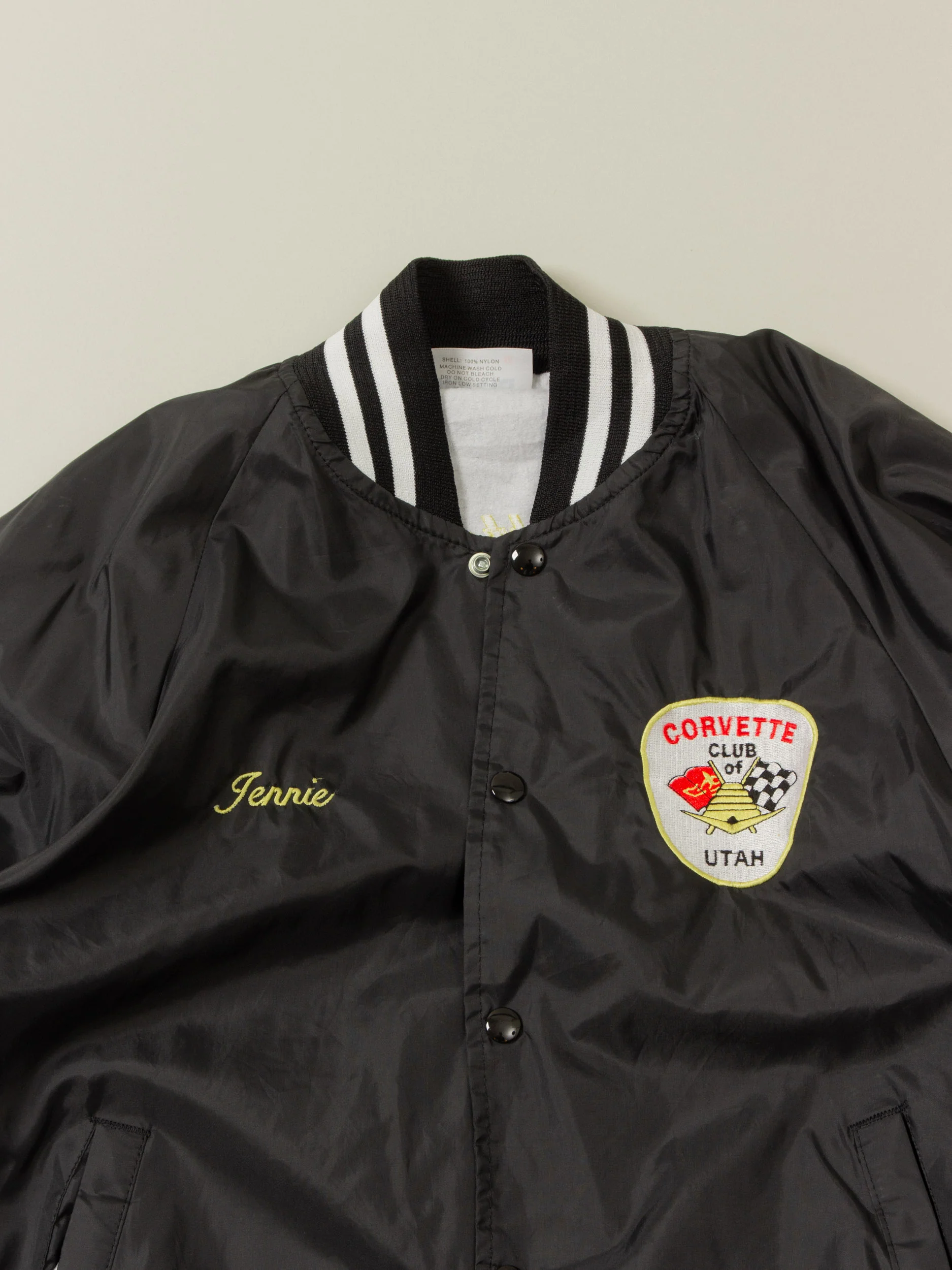 Vtg Utah Corvette Club Sports Jacket - Made in USA (S) - Image 3