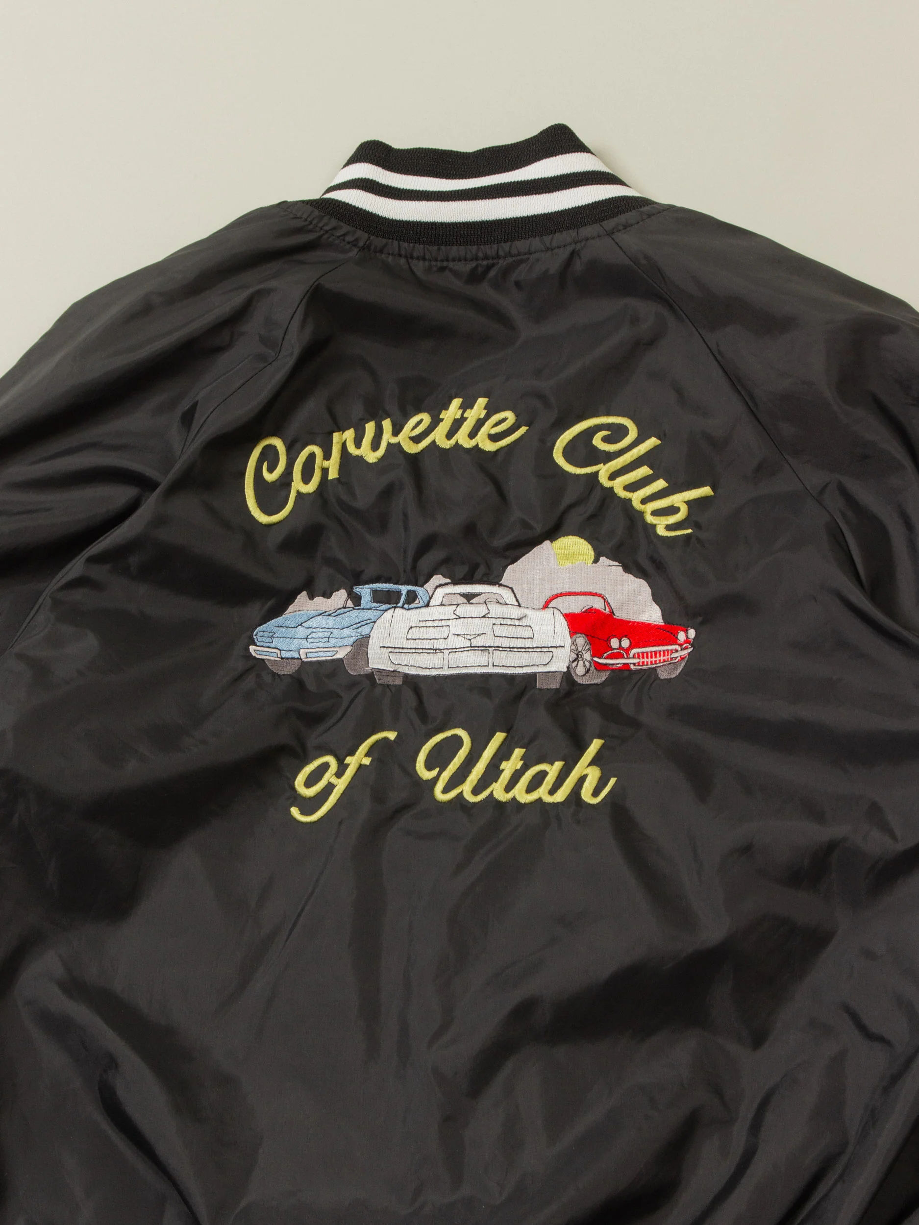 Vtg Utah Corvette Club Sports Jacket - Made in USA (S) - Image 7