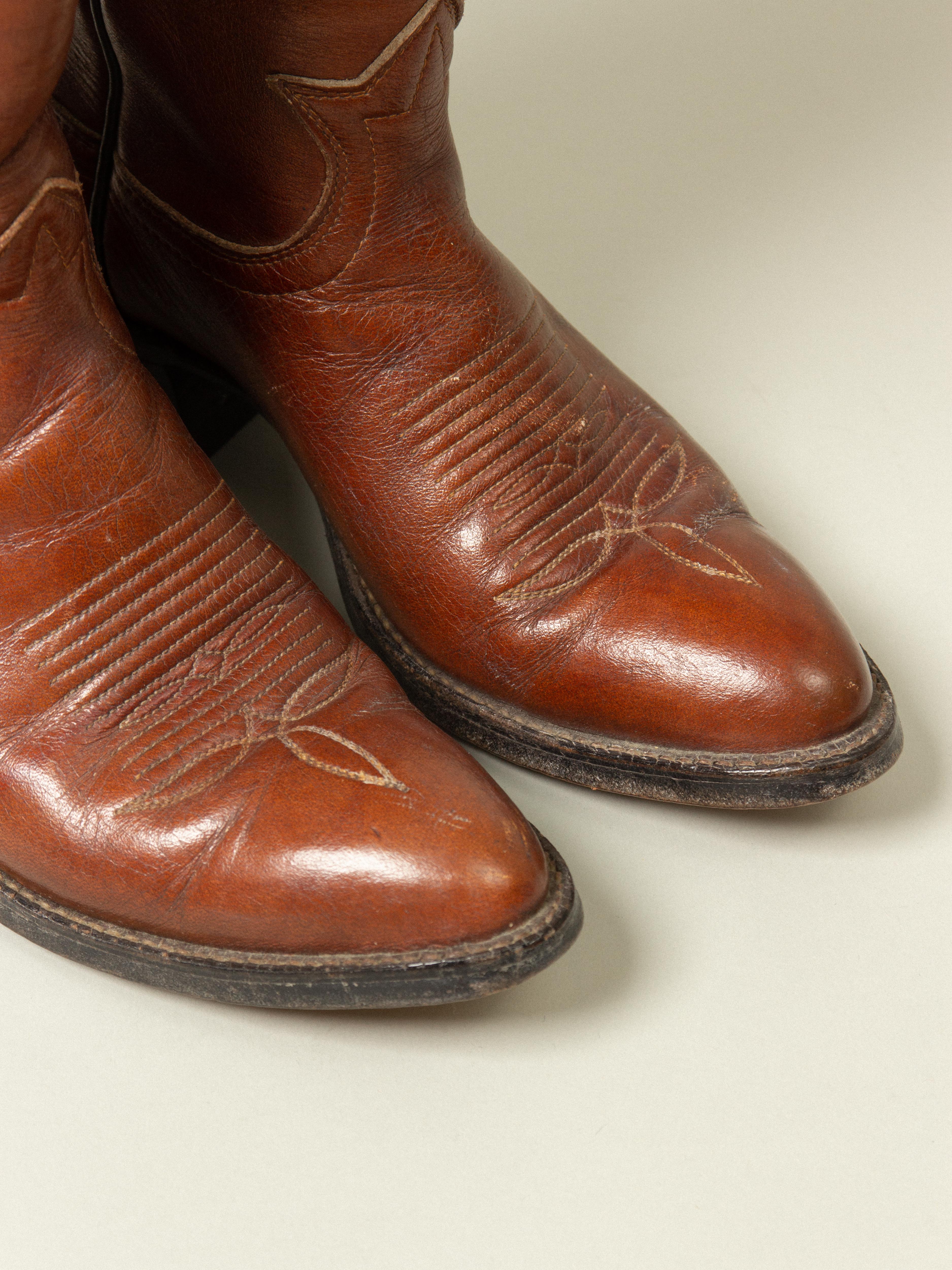 Vtg Women's Tony Lama Cowboy Boots - Made in USA (US 4.5) - Image 3
