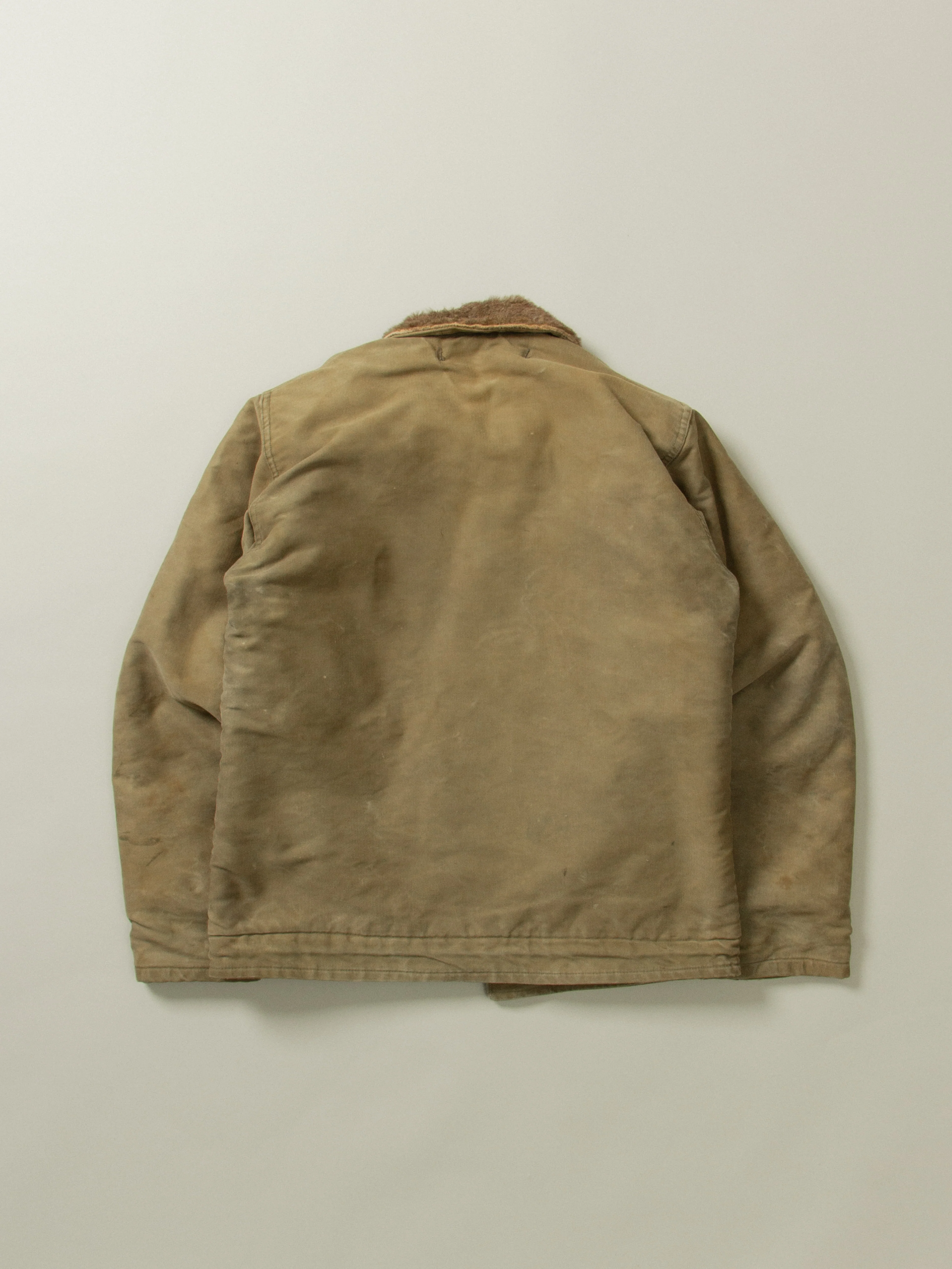 Vtg Rare WWII USN N-1 Alpaca Deck Jacket (S) - Image 10