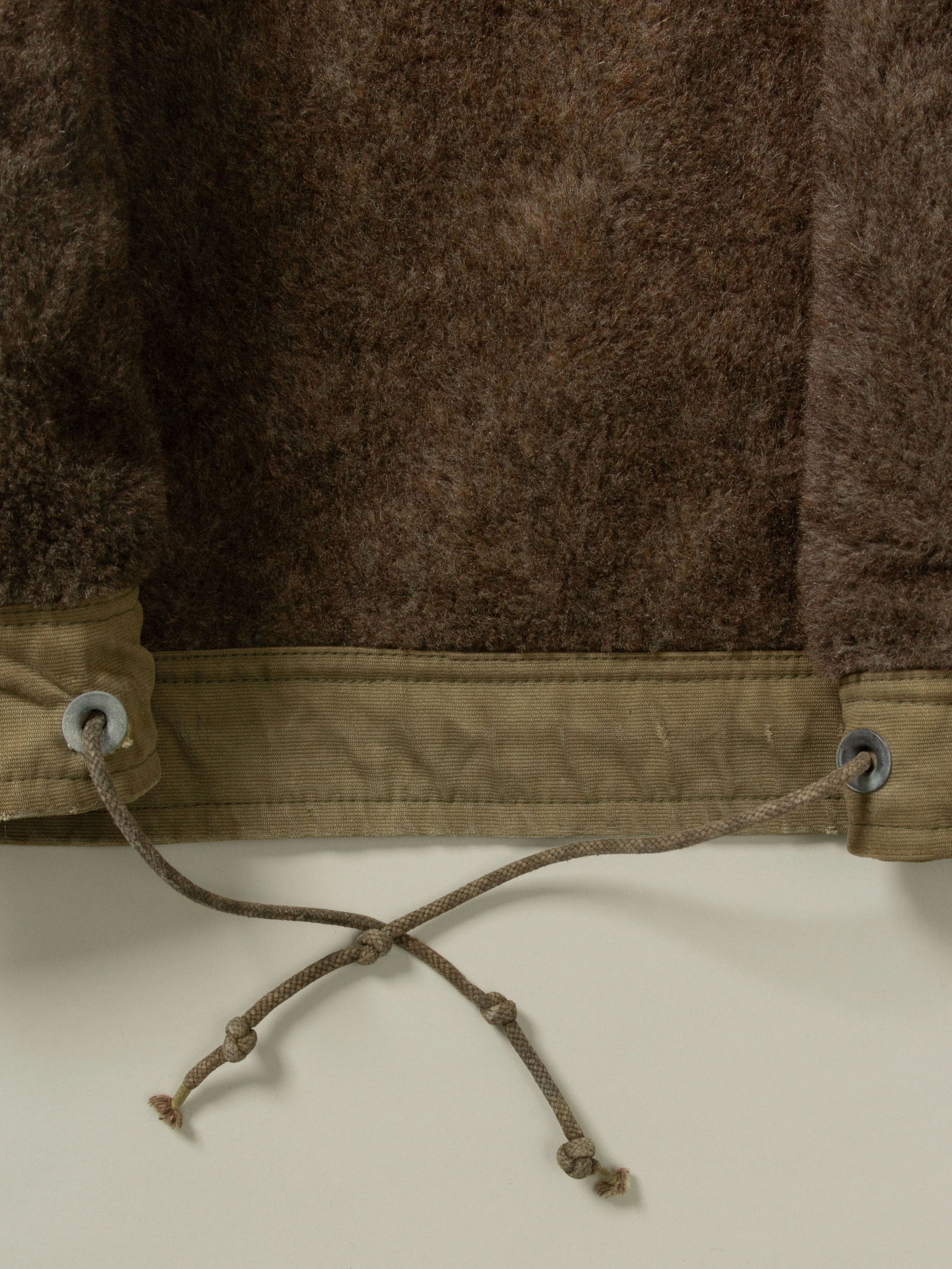 Vtg Rare WWII USN N-1 Alpaca Deck Jacket (S) - Image 9