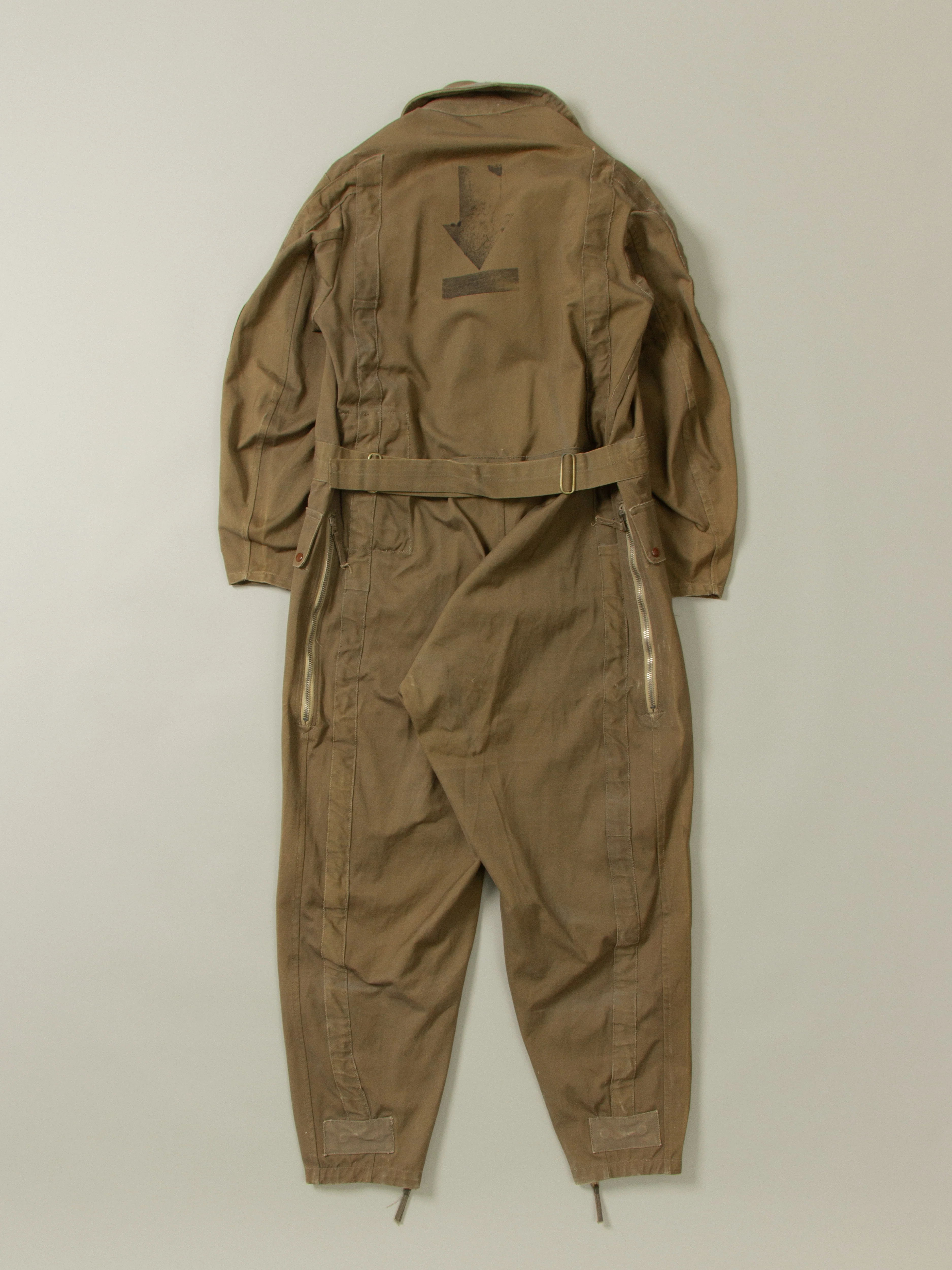 Vtg 1940s WW2 British RAF "Sidcot" Flight Suit (M) - Image 11