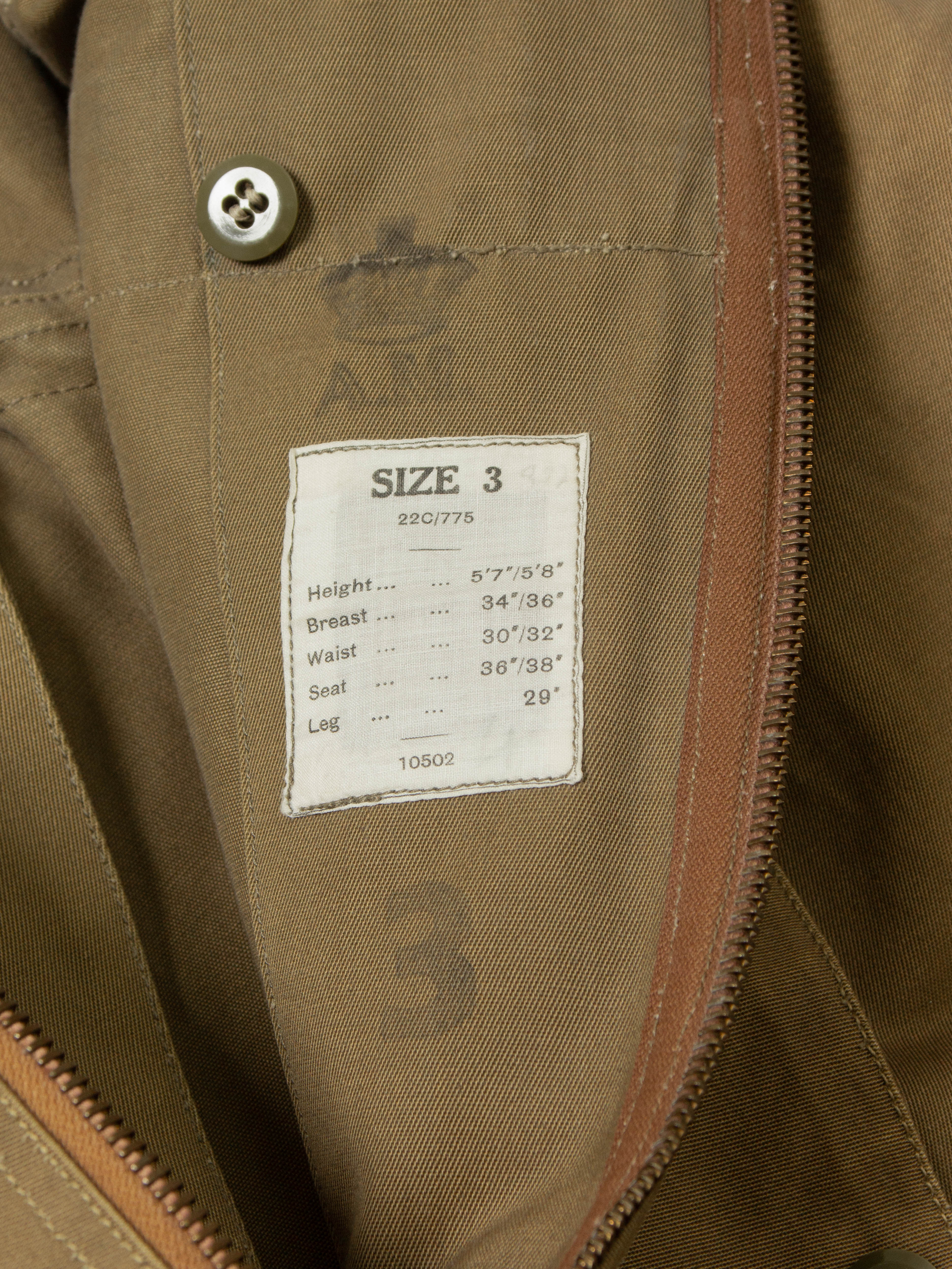 Vtg 1940s WW2 British RAF "Sidcot" Flight Suit (M) - Image 7
